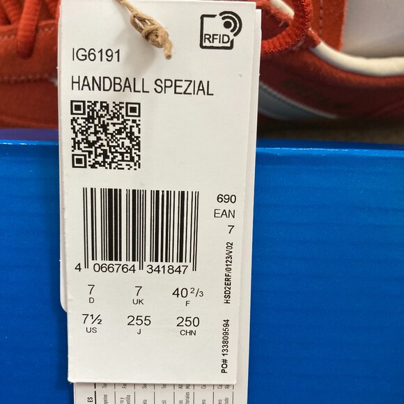 Adidas Handball Spezial (Preloved Red, Cream White, & Crystal White) Size 7.5M - Picture 5 of 5